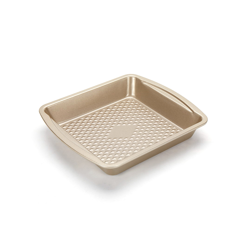 CH-6R2623L Square Gold Diamond Basis Kuchenpfanne