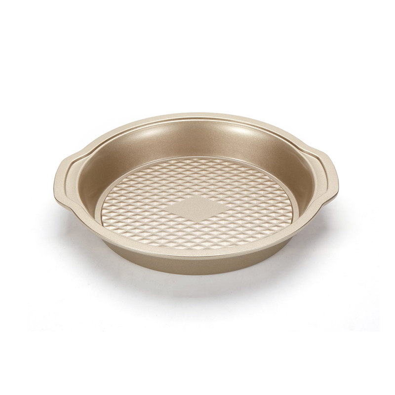 CH-6R2826L Runde Kuchenform mit goldener Diamantbasis