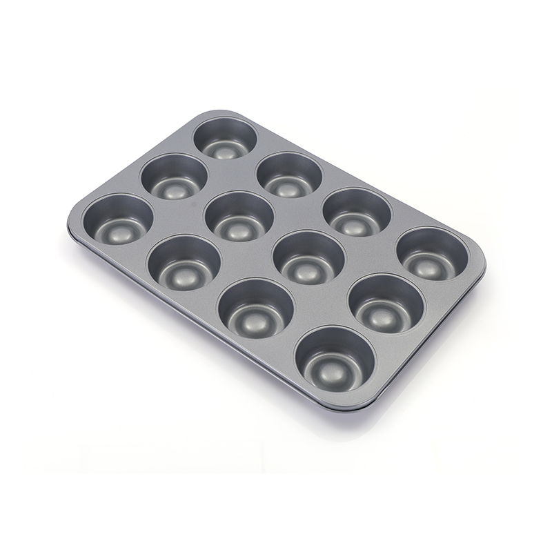 12 Tassen Kohlenstoffstahl Muffin Cupcakes Tablett