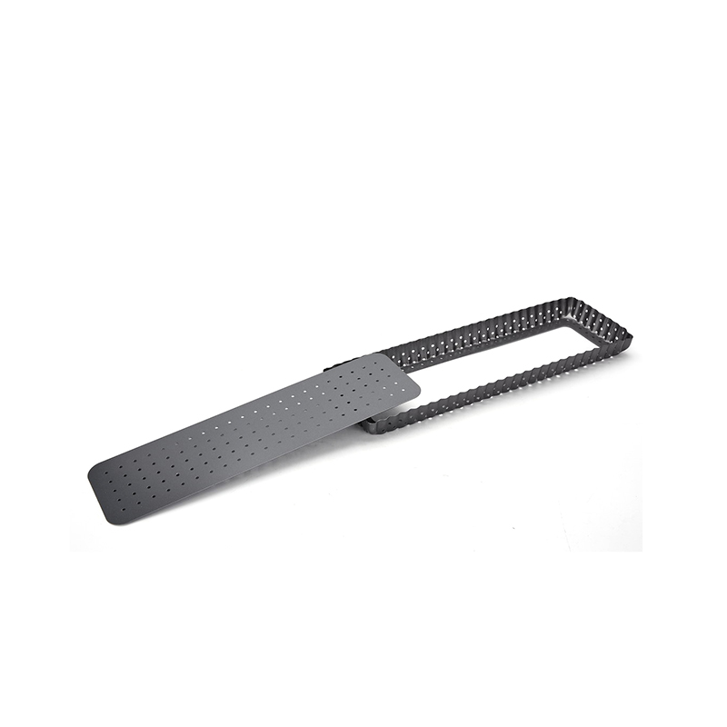 CH-T3511K Perforierte rechteckige Quichenpfanne mit loser Basis
