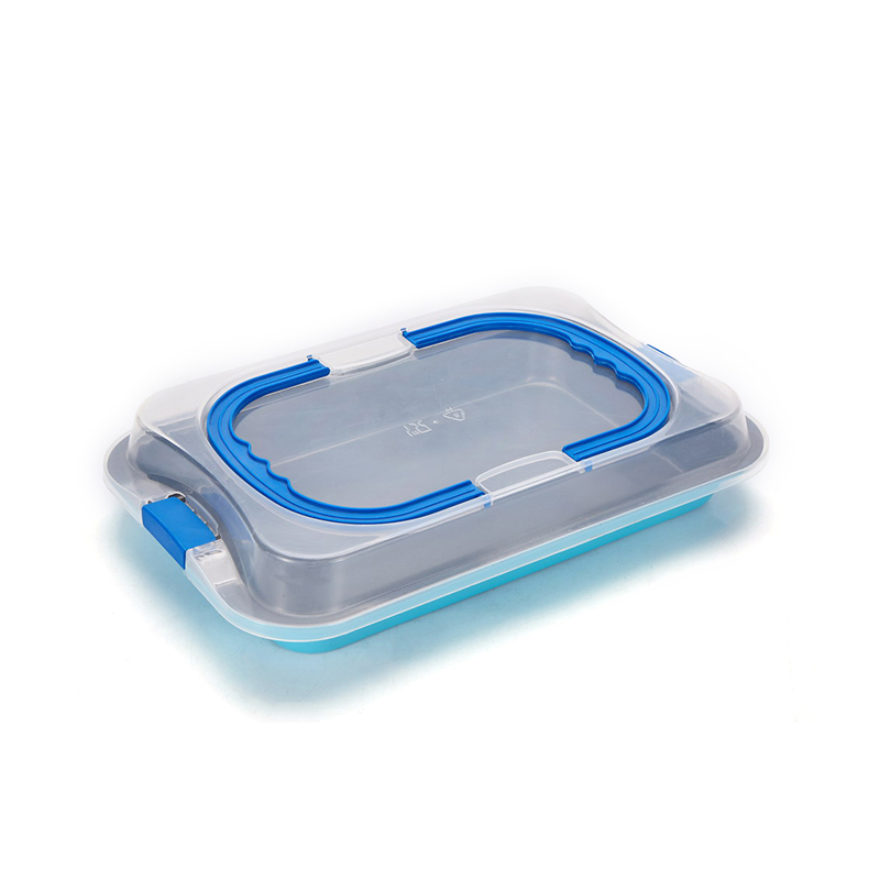 CH-3036G bedeckte rechteckige Kuchenpfanne mit weitem Griff