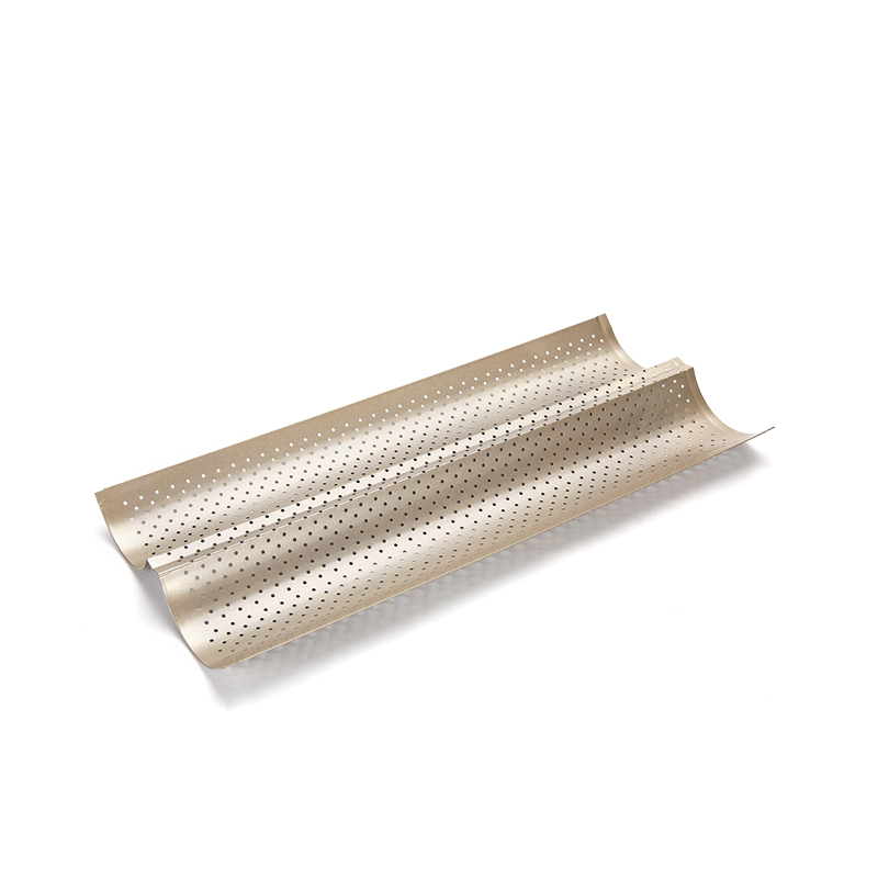 CH-002 2 Brote Gold Kohlenstoffstahl Baguette Pfanne