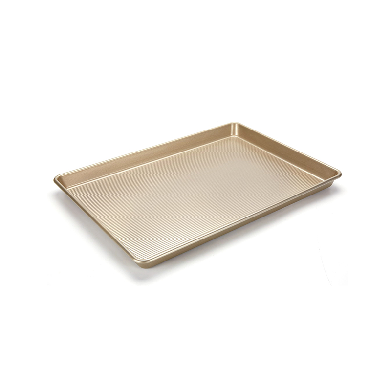 Non -Stick Gold Textur Muster Cookie -Blatt