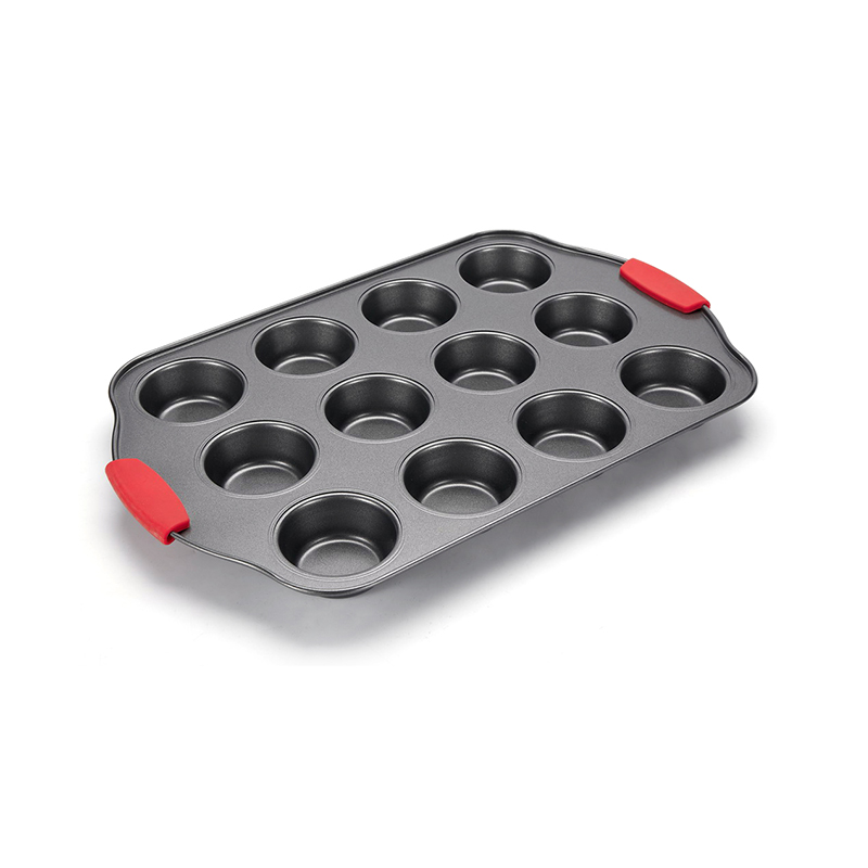 CH-4RGB002 12 Tasse Muffinpfanne mit Silikongriff
