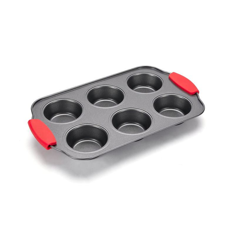 CH-4RGB003 6 Tasse Muffinpfanne mit Silikongriff
