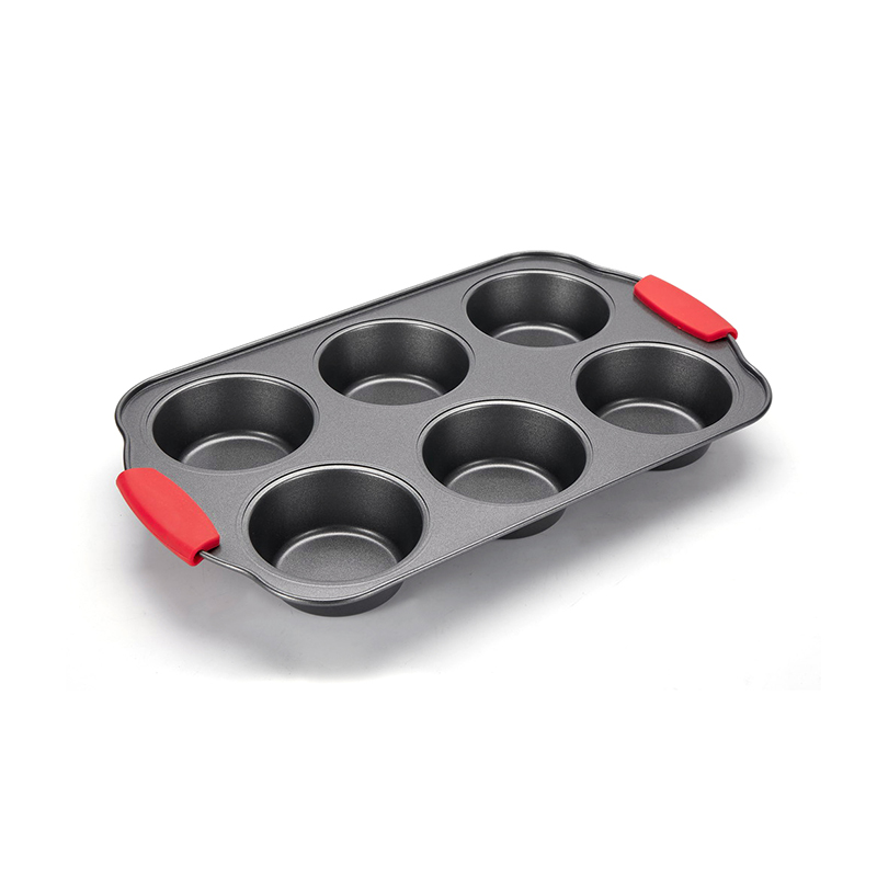CH-4RGB004 6 Tasse Muffinpfanne mit Silikongriff