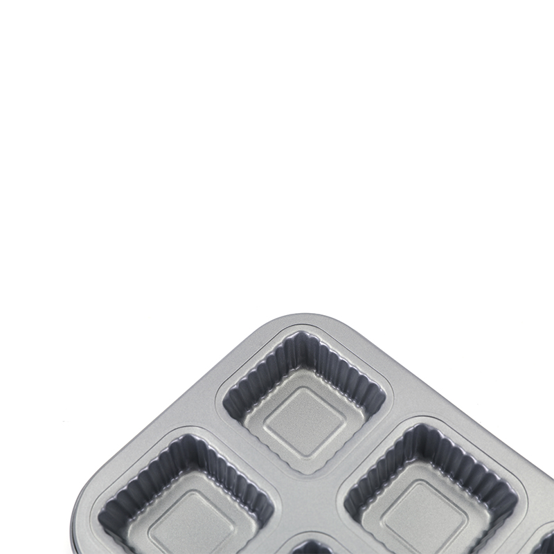 6 Tasse quadratische Ripple Muffins Pfanne