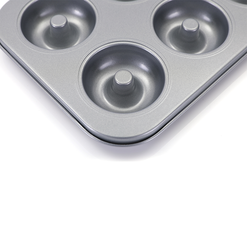 6 Tasse Kohlenstoffstahl -Donut -Schimmelpilze