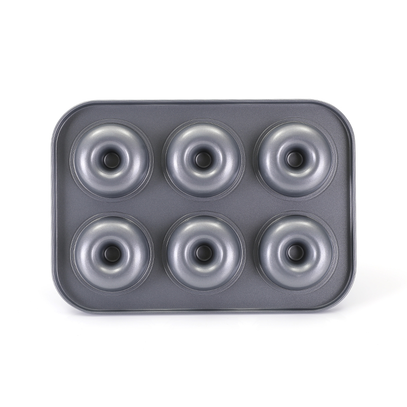 6 Tasse Kohlenstoffstahl -Donut -Schimmelpilze