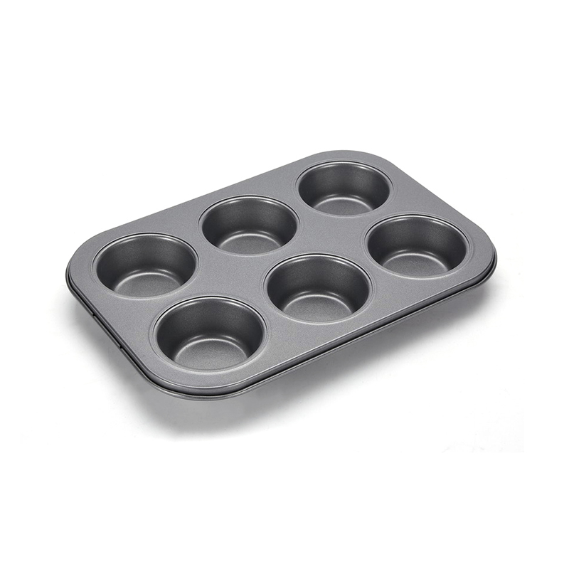 CH-B004 6 Tasse Kohlenstoffstahl-Muffinpfanne