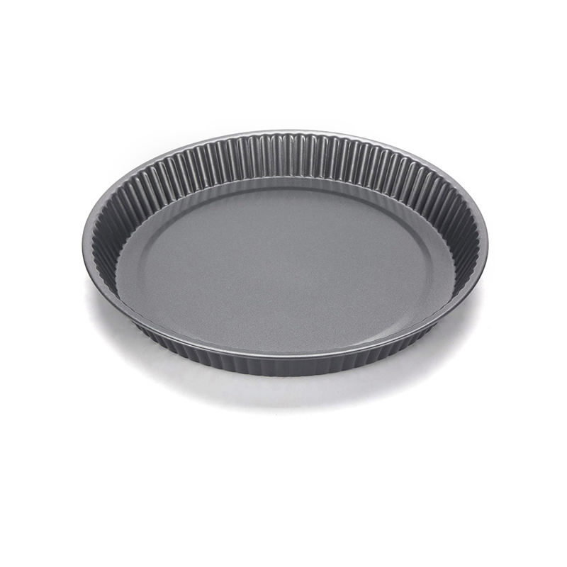 CH-4002d Kohlenstoffstahltartpfanne Quiche Form