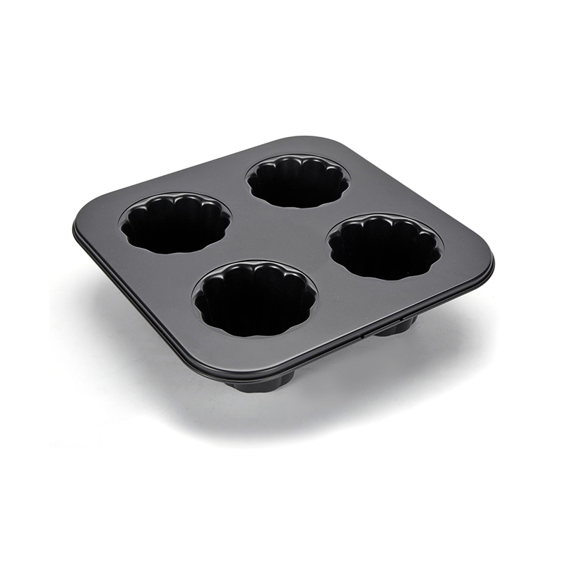 4 Hohlraum Backpudding Muffinpfanne Canele Form